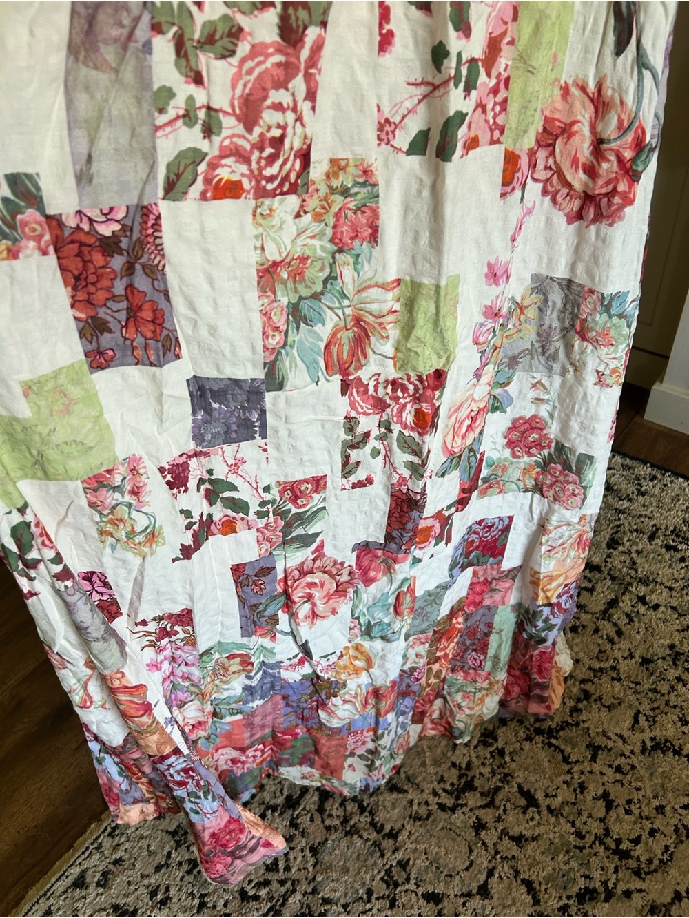 Anthropologie Floral Maxi Sundress with Tie Back - Picture 2 of 4